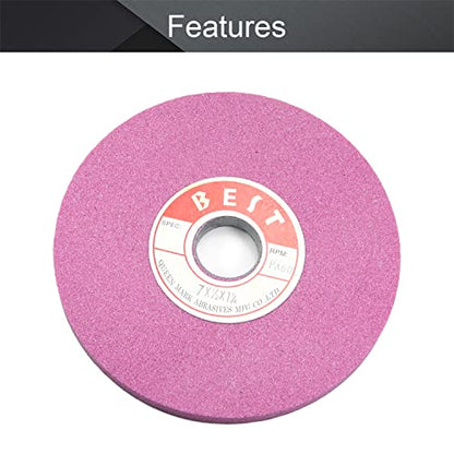Utoolmart Bench Grinding Wheels Chrome Corundum 60Grit for Surface Grinding 1pcs - size: 60#