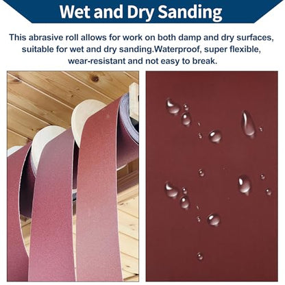1200 Grit Sandpaper Roll 4 Inch x 32.8 Feet Sandpaper Aluminum Oxide Emery Cloth Roll Sanding Paper for Wood Sanding Automotive Polishing Metal Sanding - size: 1200 Grit