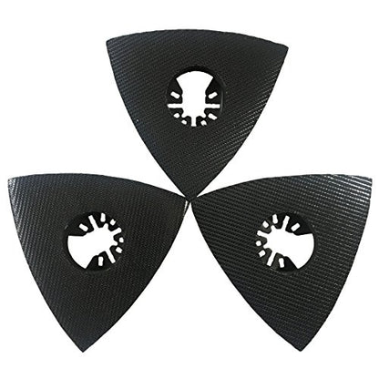 XXGO 3 Pcs 3-1/8 Inch 80mm Triangle Oscillating Multi Tool Sanding Pads - size: 3-1/8 Inch Triangle Sanding Pad - 3 Pcs