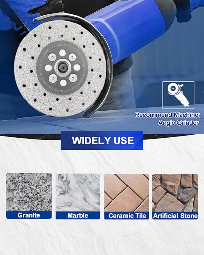 SHDIATOOL 7-Inch Diamond Cutting & Grinding Disc for Granite, 5/8-11 Flange - size: 7 inch