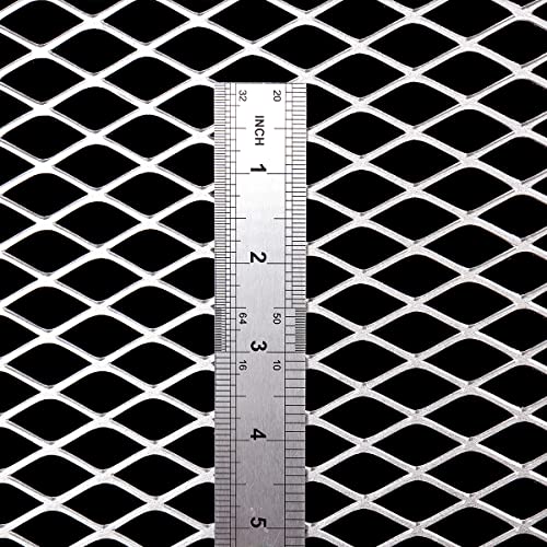 14 Gauge Stainless Expanded Metal 24"X16" Expanded & Perforated Sheets Metal Grate Screen/Fence Wire/Privacy Fence/Screen Door mesh - size: 24"x16", style: 14Gauge 0.4"x1" Holes