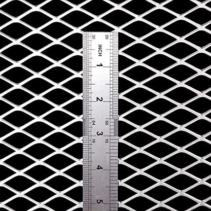 14 Gauge Stainless Expanded Metal 24"X16" Expanded & Perforated Sheets Metal Grate Screen/Fence Wire/Privacy Fence/Screen Door mesh - size: 24"x16", style: 14Gauge 0.4"x1" Holes