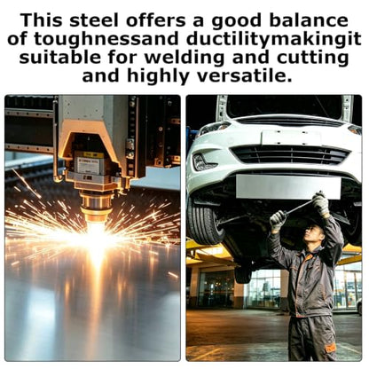 6 Pcs 18 Gauge Cold-Rolled Steel Plates,12"X6" Sheet Metal Cold Rolled - size: 12"x6", 18 Gauge