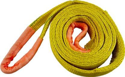 Everest C1127 1" X 4' Flat Sling Eye to Eye/Lifting Sling for Construction, Lifting, Moving, Hoisting - Strap Heavy Duty - 2PLY 1-Pack 3200lbs WLL