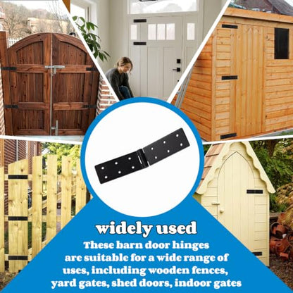 Heavy Duty Gate Hinges, Adjustable 270° Folding Barn Door Hinges - style: Style2