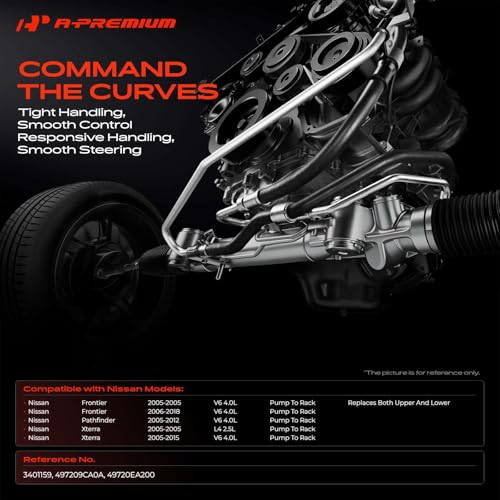 A-Premium Power Steering Pressure Hose Assembly Compatible with Nissan