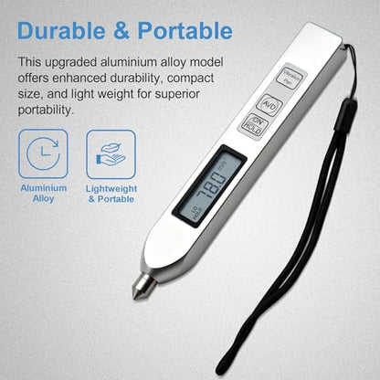 Vibration Meter Portable Vibration Meter Measures 0.1~199.9m/s² Acceleration, 0.001~1.999mm Displacement & 0.1~199.9mm/s RMS Velocity Vibration Detector Used for Industrial (Model TV2600) - style: Model 2