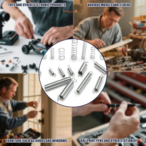 400pcs Spring Assortment Kit-20 Sizes Compression & Extension Spring Set