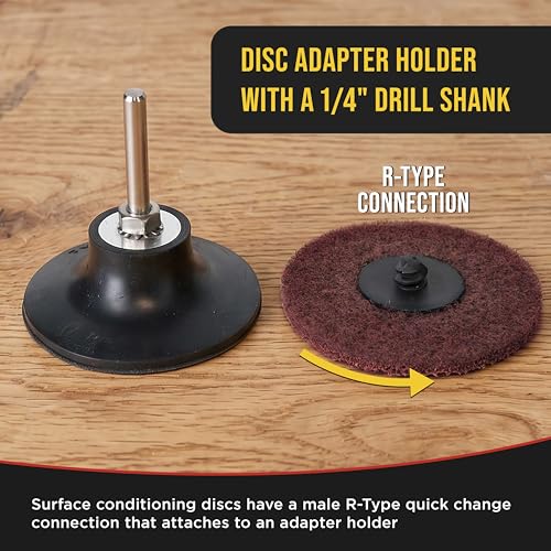 Dura-Gold 3" Surface Conditioning Discs Maroon Medium Sanding Grit Bx of 25 - style: Medium