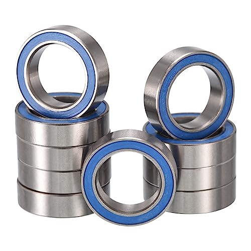 6700-2RS Deep Groove Ball Bearings, Z2 ID 10mm x OD 15mm x Width 4mm Double Rubber Sealed Ball Bearing Pre-Lubricated Chrome Steel Blue Z2 Lever10pcs - size: 6700-2RS 10x15x4mm