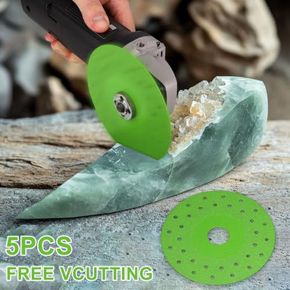 5 Packs 5 Inch Rock Slab Grinding Disc Diamond Saw Blade for Angle Grinder - size: 5 Inch