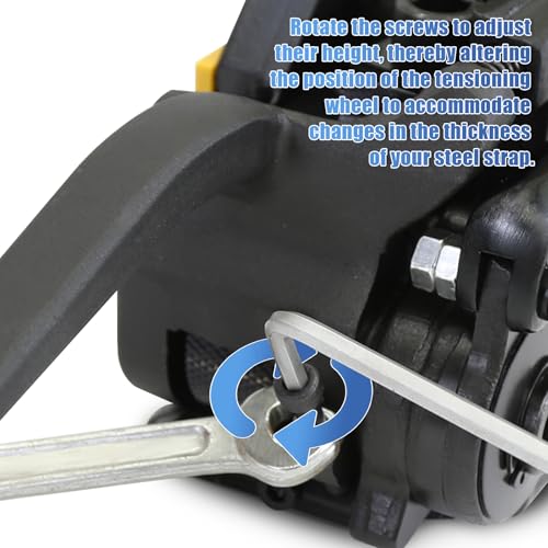 Packaging Metal Steel Strapping Banding Tool Machine for Steel Strap Integrates Functions of Tensioner Crimper and Cutter Sealless Combination (A333-5/8") - style: A333-5/8"