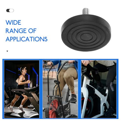 Furniture Leveling Feet Adjustable Anti-Slip Pads M8 M10 Screw-in for Treadmill Exercise Bike Sofa Table Chair Cabinet Stability and Noise Reduction 2 Pack