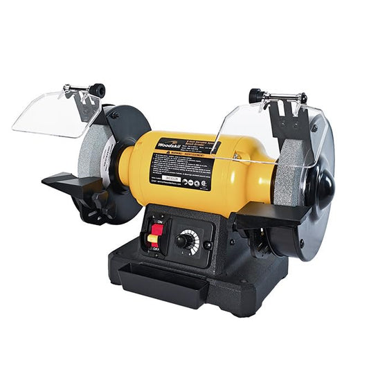 Woodskil 6" 2.5A Variable Speed Bench Grinder for Sharpening,2000–3400 RPM - size: 6" variable speed grinder
