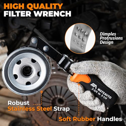8-Piece Oil Filter Wrench Set