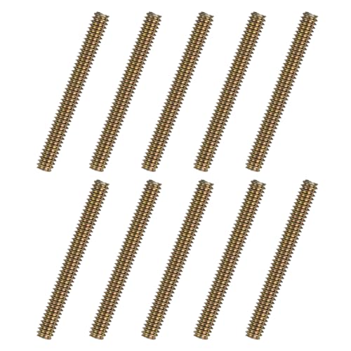 uxcell 10pcs Fully Threaded Rods 1/4x2-1/4 All Thread Studs Long Threaded Screw Carbon Steel for Furniture Garden Railing Mounting Assembly Fastening Frame Connection Colorful Zinc - size: 1/4x2-1/4"