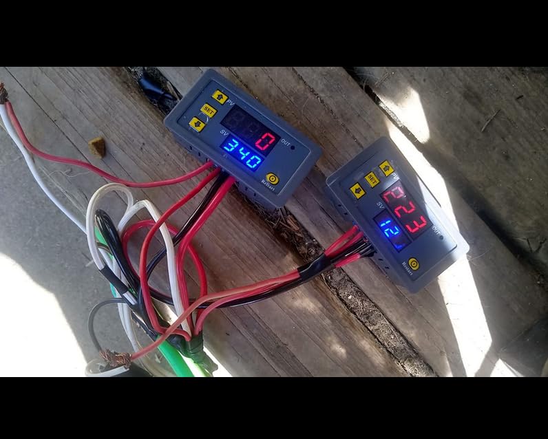 Programmable Cycle Timer Switch Timer Delay Relay LED Digital Display Timing Module (1Piece, AC220V)