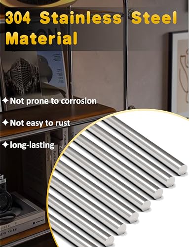 12Pcs 1 mm x 300 mm 304 Stainless Steel Rod, Metal Shaft - color: 12, size: 1mm x 300mm
