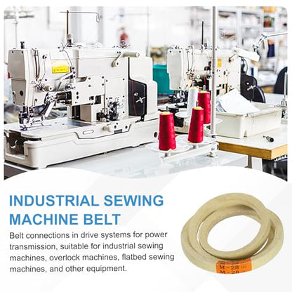 uxcell 4Pcs M28 Industrial Sewing Machine Belt 27.3" Outer Girth, Rubber - size: M28