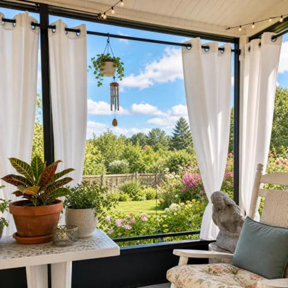 Outdoor Tension Rods No Drilling Shower Curtain Rod 30-132 Inch - color: Black, size: 30-132 inches