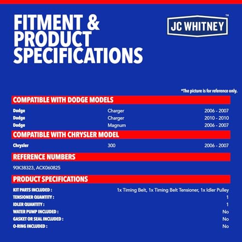 JC Whitney Engine Serpentine Drive Belt Kit