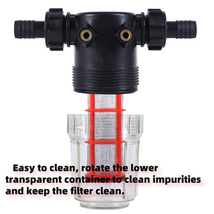 3/4''1/2''hose barb filter, sedimentation filter accessories for inlet water of pressure washer (304 stainless steel, with 40 mesh and 100 mesh filter screens)