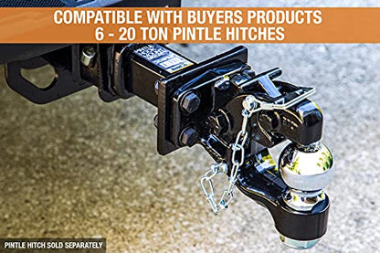 Buyers Products PM84 Pintle Hook Mount 1-Position 2 Inch Receiver Black - size: 9 in. Shank, style: 1-Position
