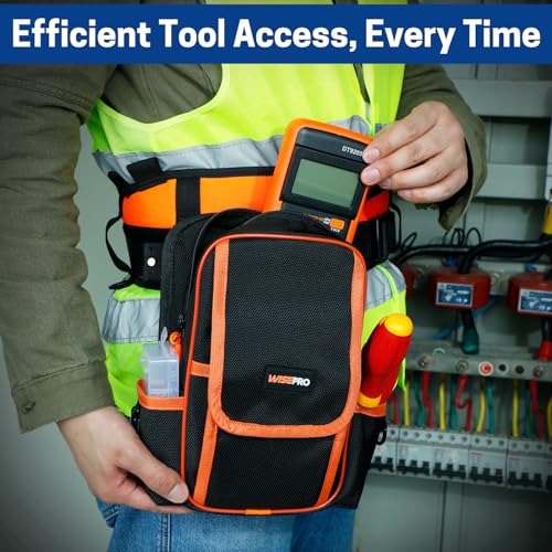 Electrician Tool Pouch Bag, HVAC Tool Bag Organizer - size: Small