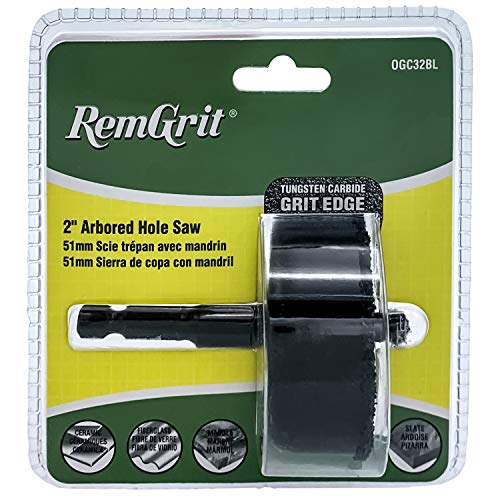Disston E0104581 2-Inch RemGrit Carbide Grit Arbored Hole Saws 51mm