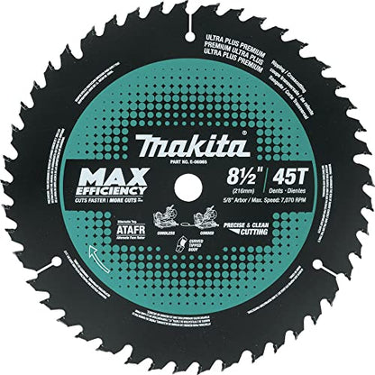 Makita E-06965 Max Efficiency 8-1/2" 45 Tooth Thin Kerf Miter Saw Blade