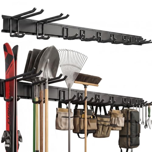 66" Garage Tool Organizer Wall Mount, 700 LBS Garden Tool Organizer - size: 66 inch