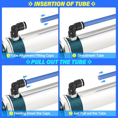TAILONZ PNEUMATIC Blue 8MM OD 10 Meters Reinforced Polyurethane Air Tube Pipe Hose Pu Air Hose for Air Line Tubing or Fluid Transfer Tubing