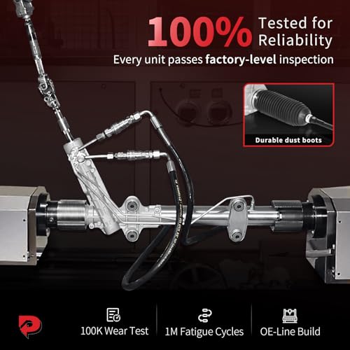PHOBOOS Hydraulic Power Steering Rack and Pinion Fit for Toyota RAV4 - size: 26-1613