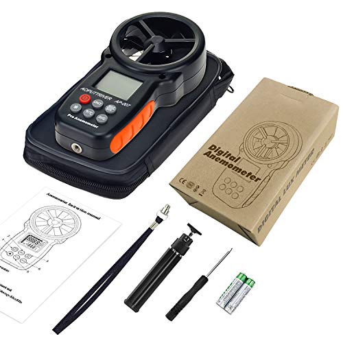 HVAC Anemometer 8-Blade CFM Air Flow Velocity Tester up to 67.1 mph - color: AP-007 Standard