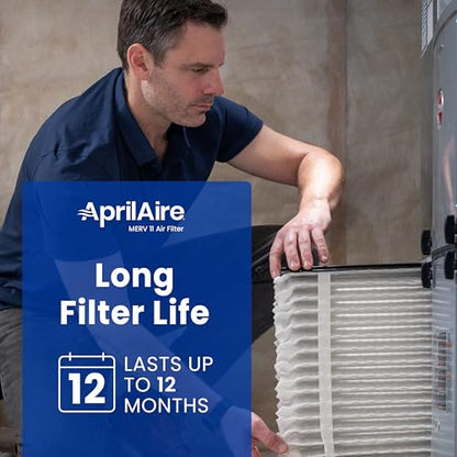 AprilAire 910 Replacement Filter for AprilAire Whole House Air Purifiers - MERV 11, Clean Air & Dust, 25x20x4 Air Filter (Pack of 1) - style: Healthy Air 11
