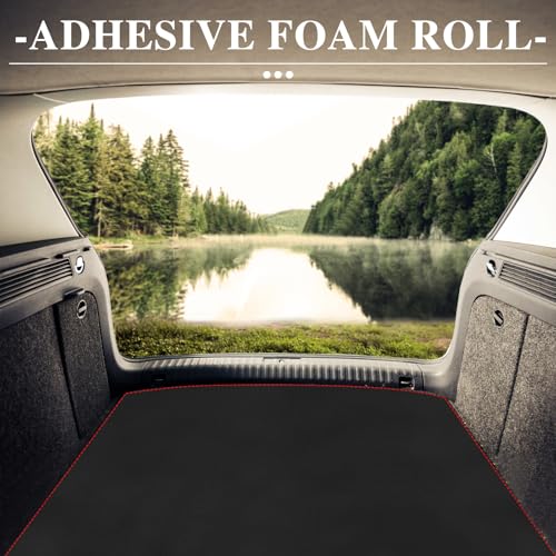Adhesive Foam Padding Roll Closed Cell Sponge Neoprene Insulation Board Foam Sheet Pad with Sticky Back for Anti Vibration, Anti-Slip, DIY Crafts, Gaskets, Cosplay, Costume(12x118x1/16 inch) - color: Black, size: 12x118x1/16 inch
