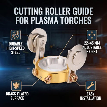 Plasma Cutter, High Speed Steel Cutting Roller Wheel Spacer for Plasma Cutter 40A PT31 22-45mm