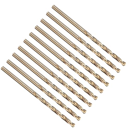 PATIKIL 2.7mm Drill Bit M35 Cobalt 5% High-Speed Steel for Metal 10 Pack - size: 2.7mm