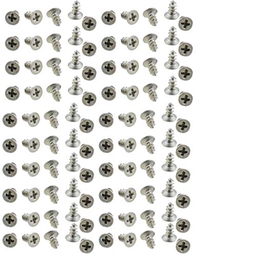 XunLiu M1.4X3mm 304 Stainless Steel Self-Tapping Screws 100 Pack - size: M1.4X3mm