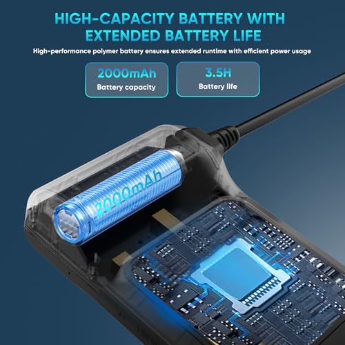 Industrial Endoscope Borescope with Light, 8mm Dual Lens 1080P HD IP67 Waterproof Snake Camera with 4.3" LCD, 8 LEDs & Semi-Rigid Cable - Inspection Tool for Industrial Use (32GB Included)