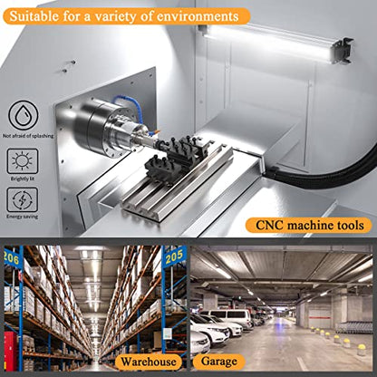Led Industrial Machine Tube Light, IP66 Waterproof Explosionproof Work Lamp 14.6" 10W for CNC Internal, 110V to 220V Universal - size: 14.6inch, 10W