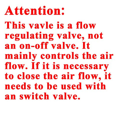 Beduan Pneumatic Push to Connect Air Flow Control Valve 8mm OD x 1/4" Male - size: 8mm OD-1/4" Male