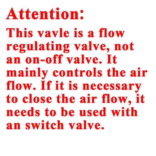 Beduan Pneumatic Push to Connect Air Flow Control Valve, 4mm OD x 1/8" Male - size: 4mm x 3.2mm