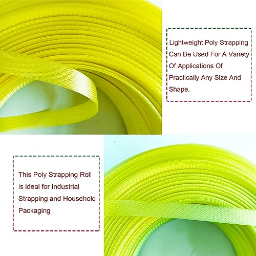 Banding Strapping Kit, Packaging Strapping Tool, Yellow - color: Yellow