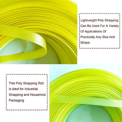 Banding Strapping Kit, Packaging Strapping Tool, Yellow - color: Yellow