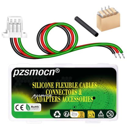 15 Sets/60 Pcs Mini Micro JST-SH-SMD-HHR 1.0mm 3-Pin Connector Kit - size: 3-Pin, style: JST-SH-HHR