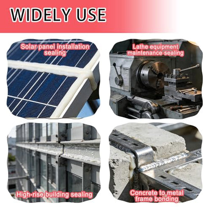 Dual Cartridge Epoxy Gun for 450mL, 600 mL, 650 mL 1:1 & 2:1 Ratio Manual Adhesive Applicator for 2-Part Epoxy, Dual Component Glue, Panel Bonding, Structural Repairs, Fillers, and Plastic Repair