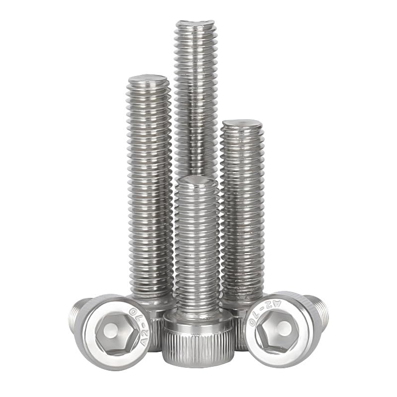 10pcs M4 x 150mm - 0.7mm Pitch Hex Socket Cap Bolts Screws 304 Stainless Steel - size: M4x150mm 10pcs