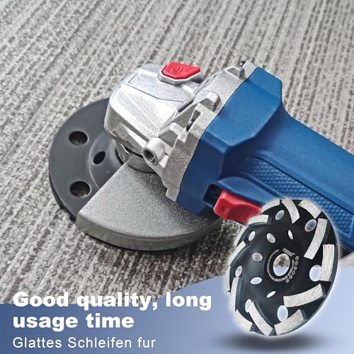 HERZO 5 Inch Concrete Grinding Wheel，Diamond Concrete Grinding Wheel for Granite, Marble, Cement, Stone, Rock - size: 5 Inch Strange