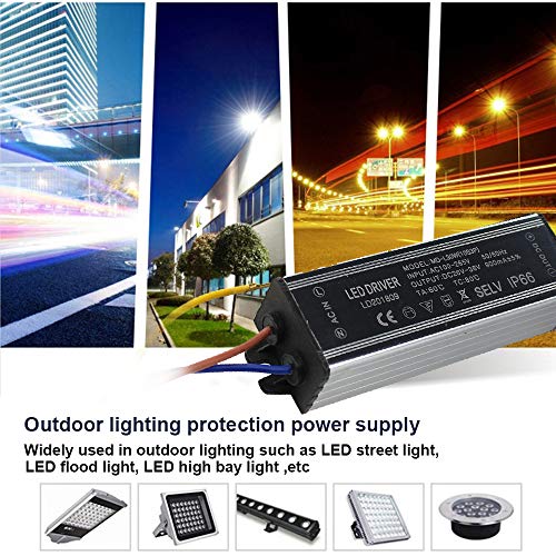 Aluminium IP66 30W LED Driver 900mA (Constant Current Output) / DC 26-36V (Voltage Output) / AC 100-265V (input votage) Waterproof Power Supply Lighting Transformer Drivers Ballast - size: 30 Watt